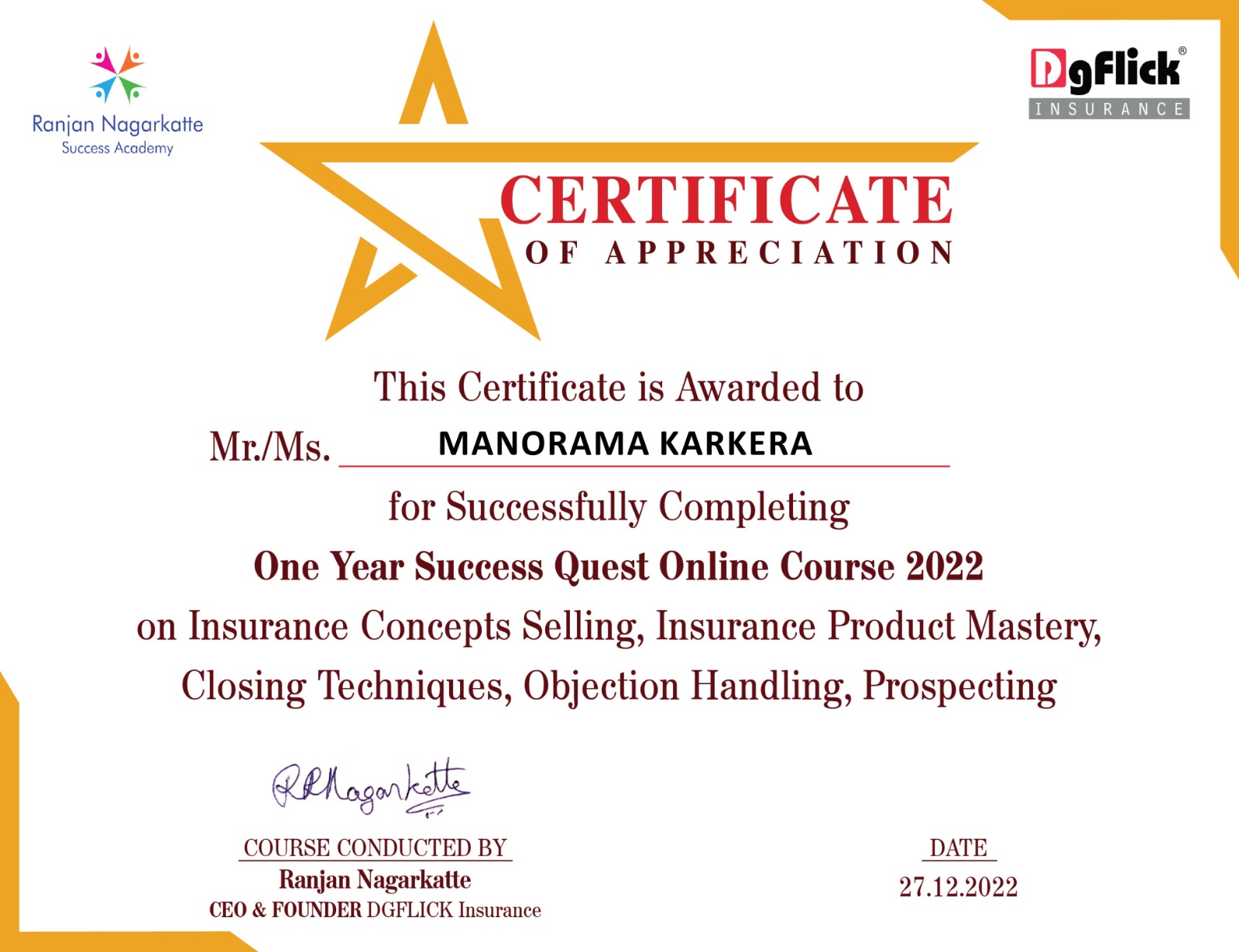 success Quest Online Course 2022