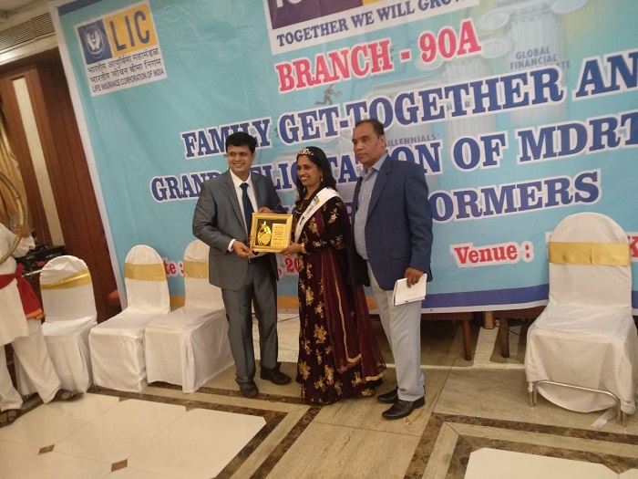 Felicitated For achieving MDRT 2019